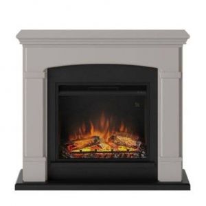 Chemin&eacute;e &eacute;lectrique d&eacute;corative "Helmi" Beige - Powerflame