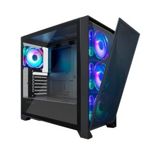 Coolbox Boîtier PC Gaming GE2000 DualView Frontal Interchangeable RGB