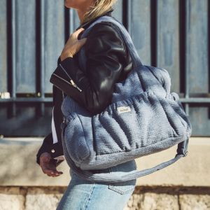 Sac à Langer Comme un Bonbon Wavy - Gris Clair