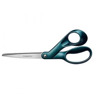 Fiskars Ciseaux Universels de Designer, droitier, longueur : 21 cm, lames en acier inoxydable, Dark Harbour, Explore, 1066459