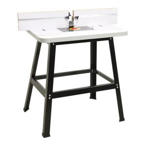 VidaXL Table de toupie Acier et MDF 81x61x88 cm