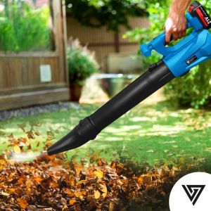 Souffleur de feuilles sans fil Vesto - Souffleur de feuilles compact et sans fil pour le jardin et l'allée - Léger et puissant - Convient pour les feuilles et les déchets de jardin - Chargeur inclus