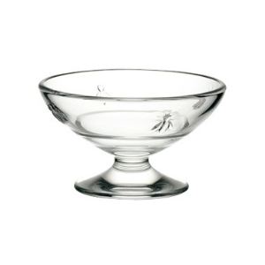 La Rochère 6 coupes à glace Abeille en verre pressé (20 cl)