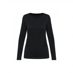 T-shirt suprima manches longues col rond femme Kariban Premium