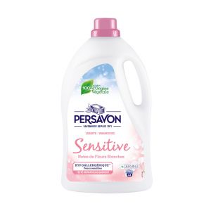 Persavon Lessive Sensitive, Notes de Fleurs Blanches, Hypoallergénique, Peaux Sensibles, Testé Detmatologiquement - 2000 ml