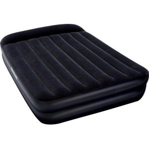 Bestway Lit floqué aeroluxe - 203 x 152 x 46 cm - noir