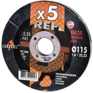 Image de Ribitech PRDATI115 - Disque abrasif &agrave; tron&ccedil;onner inox 11.5cm