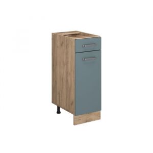 Vicco - Meuble cuisine R-Line, Bleu-gris, 30 cm sans plan de travail