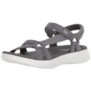 Skechers 15316, Sandales Bride Cheville Femme, Gris