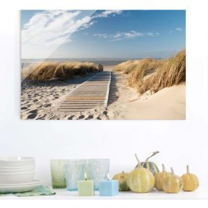 Image de Bilderwelten Impression sur verre - Baltic beach - Large 2: 3 Dimension: 40cm x 60cm