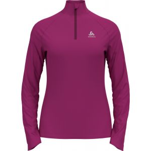 Odlo Essential Ceramiwarm Midlayer Halfzip Women, rose L Hauts running hiver