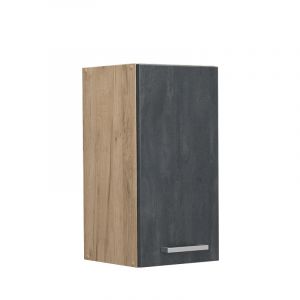 Elément haut de cuisine R-Line, Béton noir, 30 cm Vicco