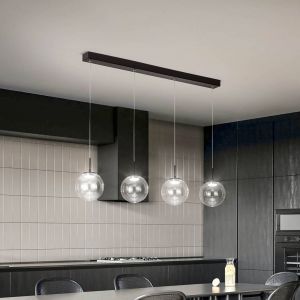 FABAS LUCE Ariel Suspension LED à 4 sources lumineuses, 3770-48-372,