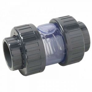 Jardiboutique Clapet a ressort inox avec raccord transparent Diamètre 32 mm
