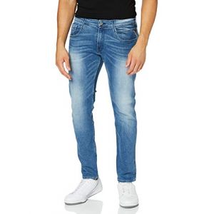 REPLAY Anbass Jeans, Blue Denim, 34/34 Homme