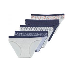 DIM Culottes & slips POCKETS COTON STRETCH X5 - Couleur 36/38,FR 40 / 42,FR 44 / 46 - Taille Multicolore