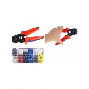 Logilink 066364 Pince À Sertir À Cliquet Pour Cosse Avec 1200 Terminaux 2,5-6,0 Mm² Rouge Wz0068