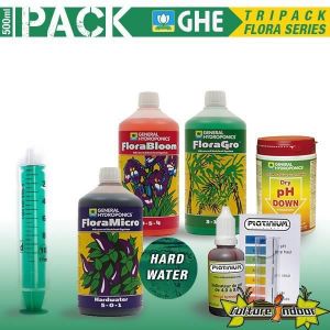 GHE TRIPACK FLORA SERIE 500ML EAU DURE.