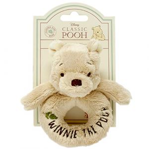 Rainbow Designs Official Disney Winnie The Pooh Rattle - Soft Pooh Bear Baby Toy by