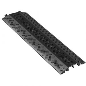 Rampe de Protection C&acirc;bles-VEVOR-Charge 7938 kg-Passage de C&acirc;ble au Sol-Canal 51 x 28 mm-Cache-c&acirc;bles au Sol