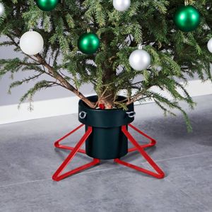 Image de VidaXL Support de sapin de Noël Vert et rouge 46x46x19 cm