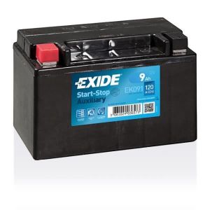 Exide BATERÍA 12V/9AH - 120 CCA - BATERÍAS AUXILIARES EK091