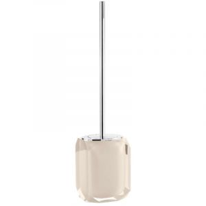 Gedy Chanelle Brosse WC, Résine, Beige, 8,6 x 10.6 x 45,7