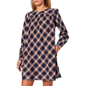 Image de Superdry Robe Courte Woven Check S Navy Check