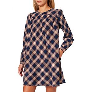 Image de Superdry Robe Courte Woven Check S Navy Check