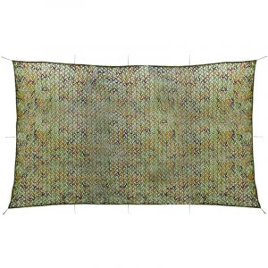 VidaXL Filet de camouflage avec sac de rangement 3x8 m Vert
