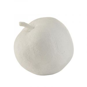 Statuette deco Pomme Blanc