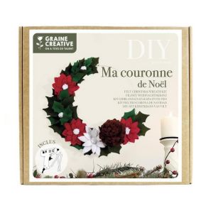 Graine Créative -30% - Kit Couronne de Noel en feutrine