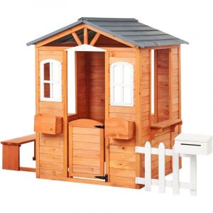 Beliani Cabane de jardin pour enfants AMPELIKO Bois de sapin Marron
