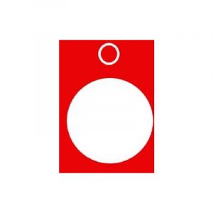 Schneider Electric Plaquette de rep&eacute;rage 277266 (l x h) 30 mm x 40 mm 0-STOP rouge 1 pc(s)