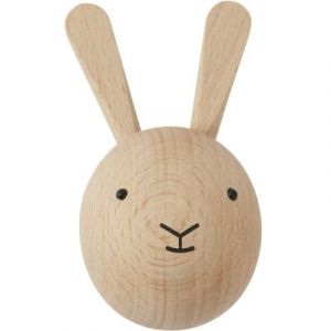 Crochet lapin en bois H8cm