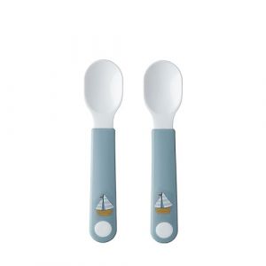 Rosti mepal Cuillère d'apprentissage pour bébé Mio - Cuillère d'entraînement pour bébé - Cuillère pour l'autonomie alimentaire - Lavable au lave-vaisselle et sans BPA - Set de 2 – Sailors Bay