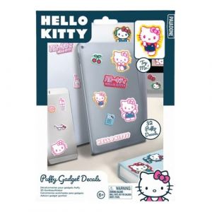 Paladone Autocollants Hello Kitty sous licence officielle Puffy Gadget comprenant 32 autocollants 3D en forme de chat de dessin animé, cadeau et accessoire de décoration pour femmes et filles |