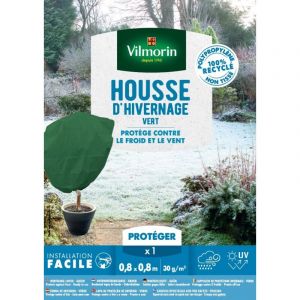 Vilmorin Housse d&rsquo;hivernage - 0,8 m x 0,8 m - Vert
