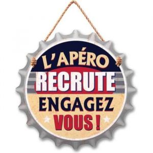 STC Plaque Forme Capsule à Suspendre en Bois – L'apéro Recrute