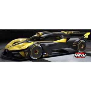 Image de Bburago Voiture Miniature de Collection 1-18 - BUGATTI Bolide W16 - 2020 - Yellow / Black - 11047Y