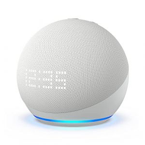 Image de Amazon Assistant vocal Echo Dot 5 avec Horloge Blanc