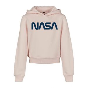 Image de Mister Tee Fille Kids Nasa Cropped Hoody Sweat Shirt Capuche, Rose (Pink 00185), 122-128 EU