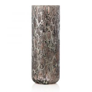 La Rochère VASE HAUT VELVET CRATERE NOIR/ARGENT