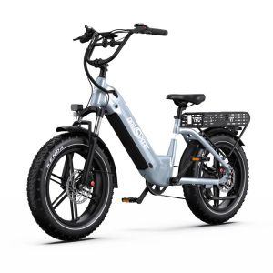 V&eacute;lo &Eacute;lectrique Onesport Ot08 - Moteur 500w Batterie 48v18ah Pneus De 20 Pouces Freins &Agrave; Disque - Gris