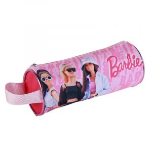 Trousse ronde Deluxe Barbie. Intérieur entièrement doublé et personnalisé.
