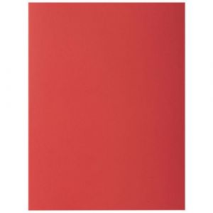 Exacompta Réf. 216012E - Carton de 5 paquets de 50 chemises rigides avec 2 rabats ROCK''S 210 g/m² - couleurs vives - chemises certifiées PEFC - dim 24 x 32 cm pour format A4 - couleur rouge