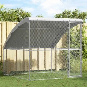 VidaXL Cage &Agrave; Poules Argent&eacute; 2 X 2 X 2 M Acier Galvanis&eacute;