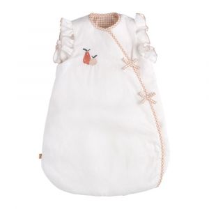 Sauthon Gigoteuse naissance sans manches &agrave; volants Botanica - &Eacute;cru