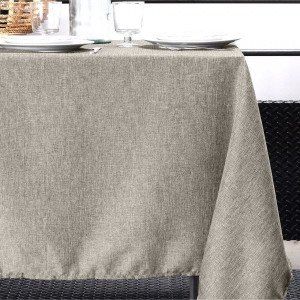 Nappe rectangulaire (L200 cm) Bea Taupe clair