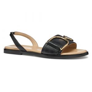Geox Femme D NAILEEN A Sandale &agrave; glissi&egrave;re, Black, 37 EU